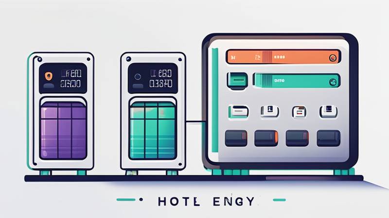 What does the hotel energy storage system include?