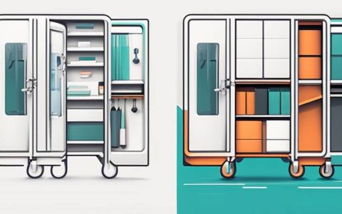 How much storage box can be placed under the door?