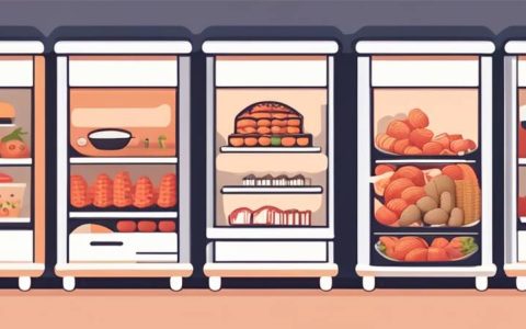 How much food can be stored in one cubic meter?