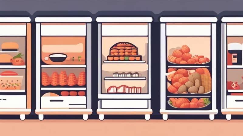 How much food can be stored in one cubic meter?