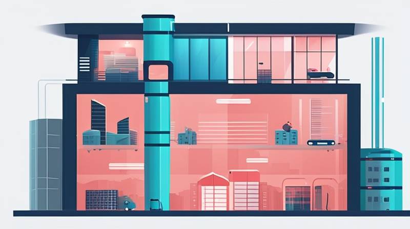 How many floors does the energy storage building have?