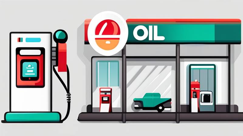 How much oil can a gas station store?