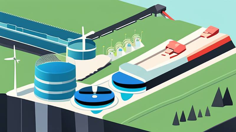 How much land does a pumped storage power station occupy?