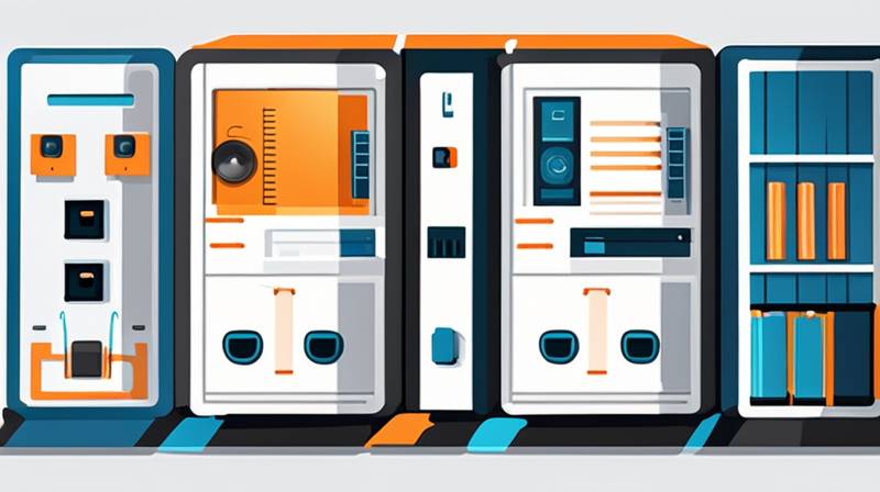 What electrical appliances are used in energy storage cabinets?