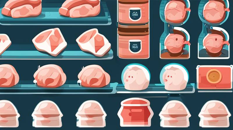 How much frozen pork can be stored?