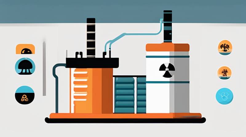 How do nuclear power plants store energy in batteries?