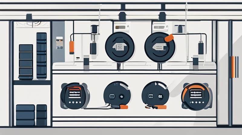 How many cables are used in the energy storage cabinet?