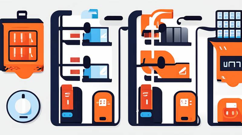 How do power stations store energy in batteries?