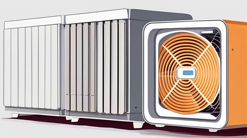 How does a cabinet energy storage air conditioner generate heat?