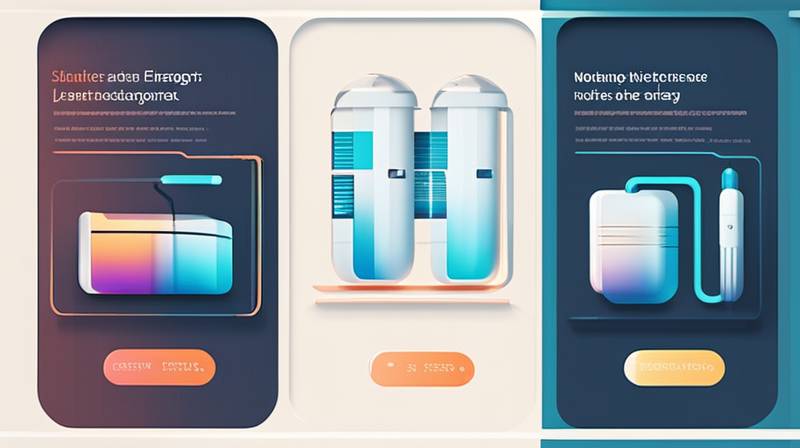 What supporting components are needed for energy storage