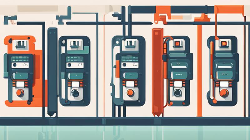 How does a vacuum circuit breaker store energy?