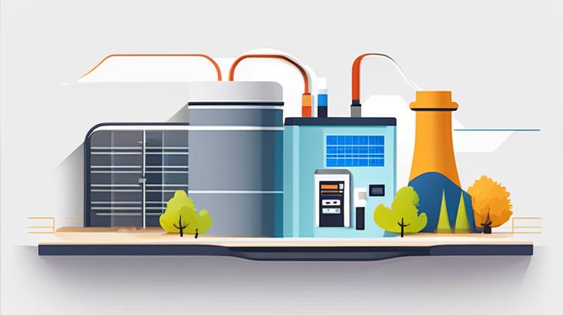 How does an energy storage power plant store energy?