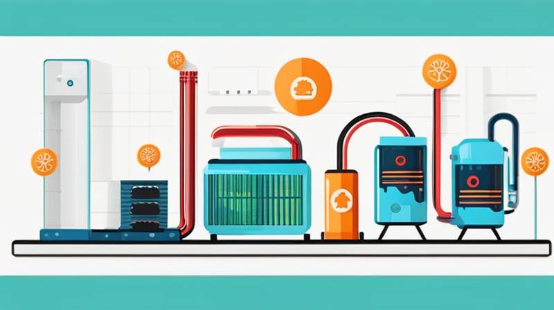 What does the energy storage power plant use to cool down?