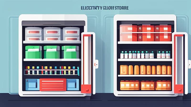 How much electricity does the energy storage cabinet store?