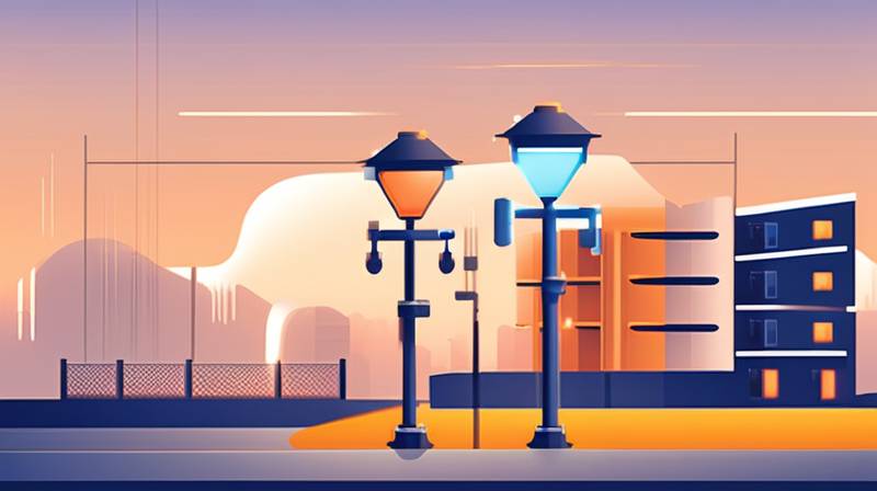 What are the energy storage solutions for street lights?