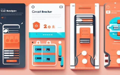 How does the circuit breaker store spring energy?