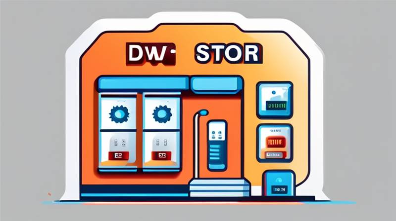 How does the DW switch store energy?