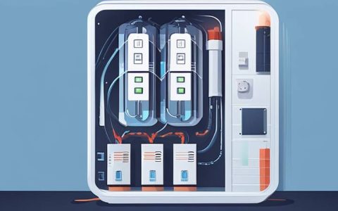 How does the energy storage device turn blue?