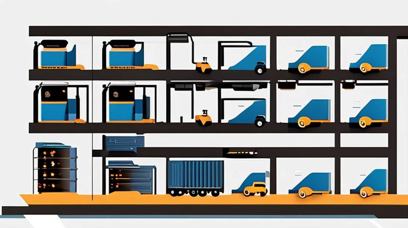 How does the energy storage system charge the truck?