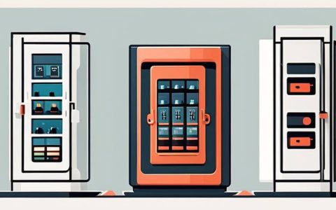 How does the high voltage cabinet store energy and close the switch?
