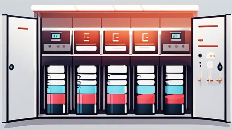 How many batteries are in the 215 energy storage cabinet?