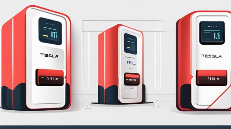 What is the energy storage density of Tesla batteries?