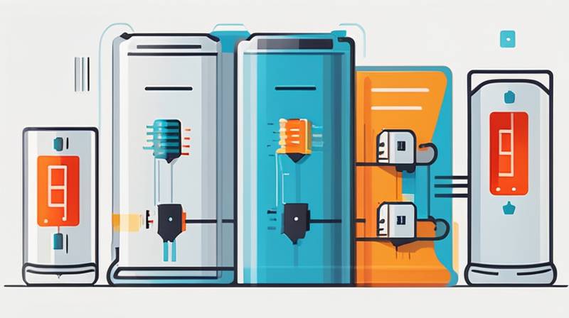 How many volts does the energy storage change to?