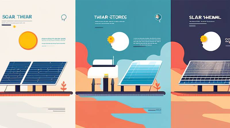 What does a solar thermal energy storage facility include?