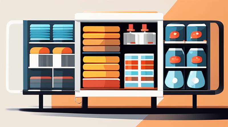 How much energy can be stored in a cabinet?