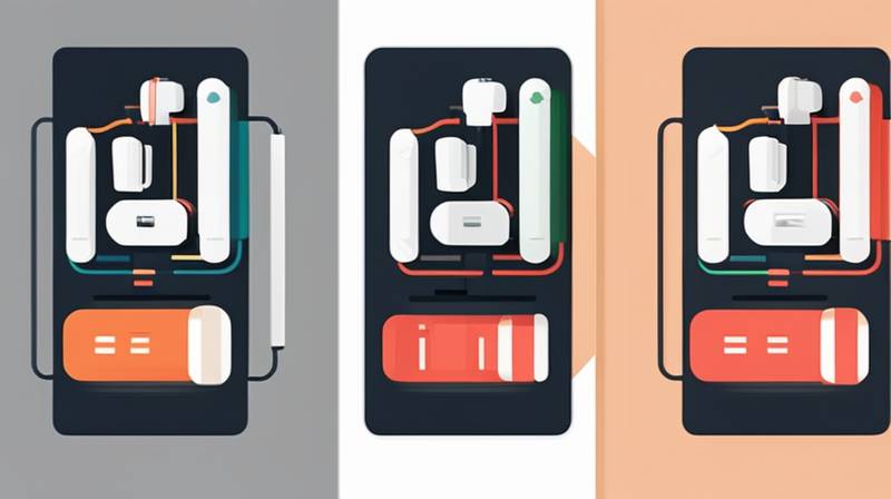 What cable should be connected to the energy storage battery