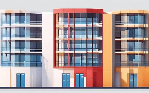 What is the curtain wall area of the energy storage building?