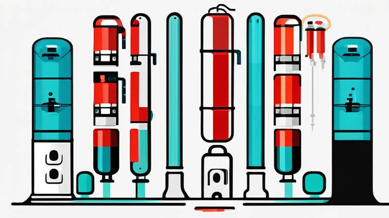 What gas is added to the energy storage cylinder