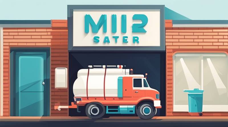 How many liters of water can a sprinkler truck store?