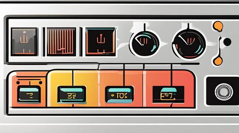 What does the energy storage power supply LCD display