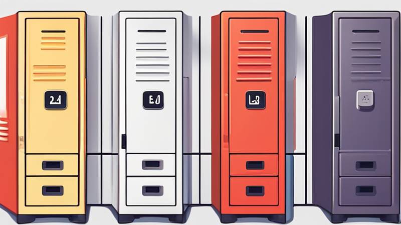 How much storage can a locker hold?