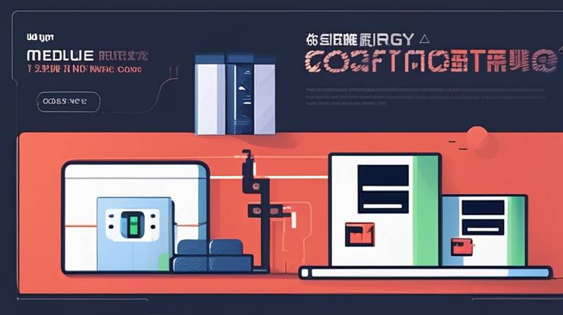 What does a large energy storage module consist of?