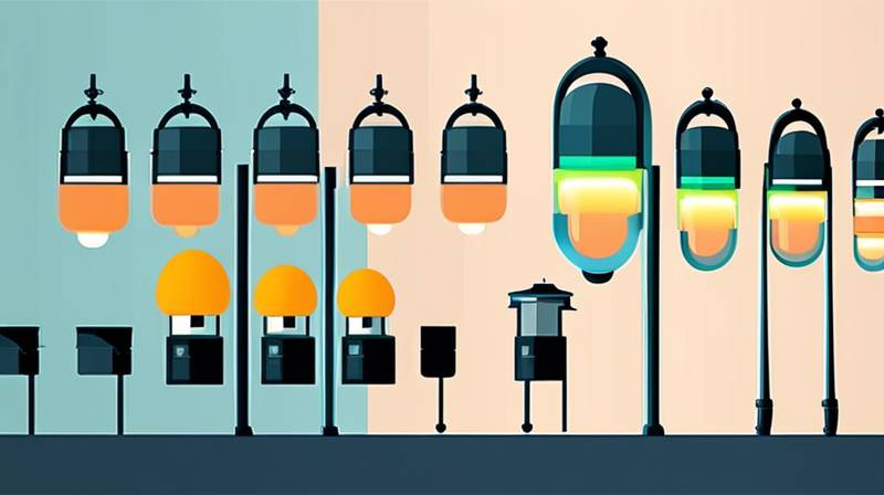 What is the energy storage principle of street lamps?