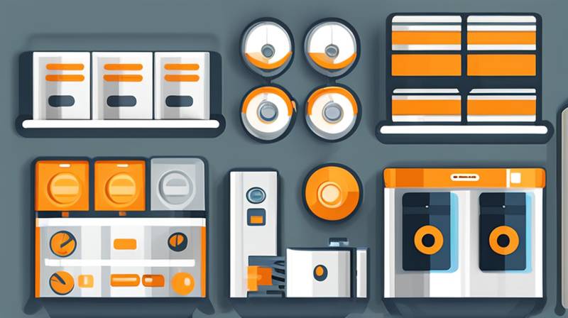 What are the names of the accessories for energy storage air conditioners