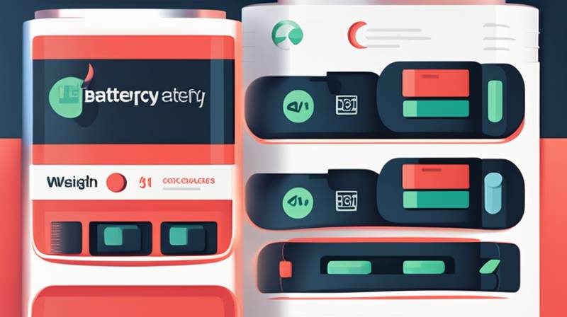 How much does a large energy storage battery weigh?