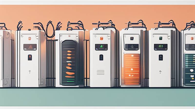 How many meters are the distances between energy storage stations?