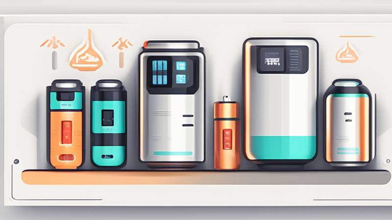 What are the small household energy storage devices?