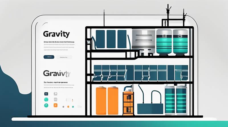 What does gravity energy storage business include?