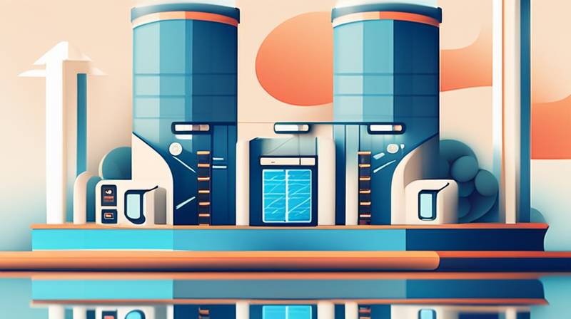 How far is the energy storage power station from the tower?