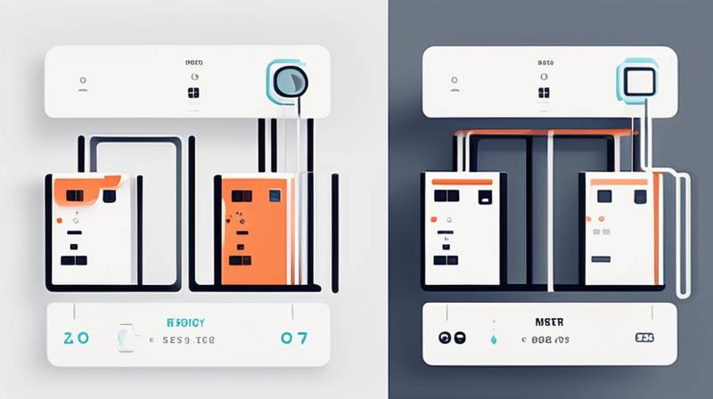 How many meters is the distance between energy storage power stations?