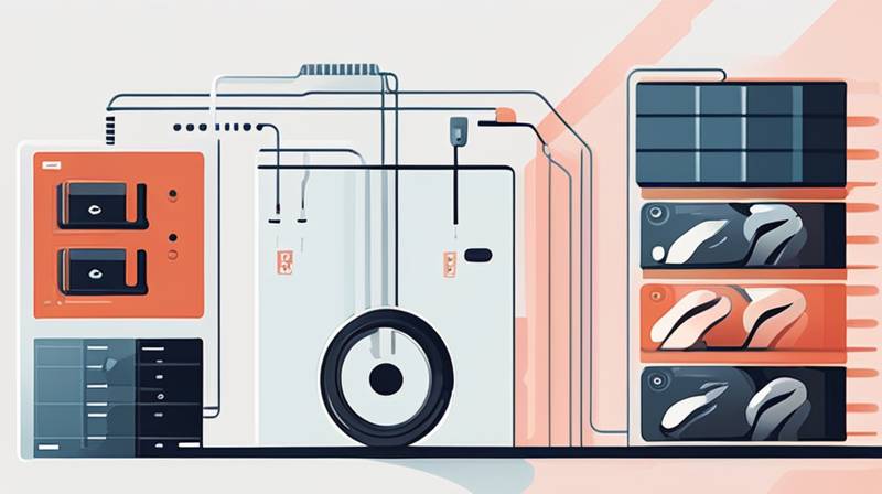 What power supply is the flywheel energy storage motor connected to?