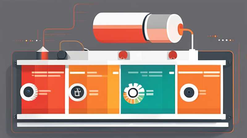 Diagrama de cómo instalar el compartimiento de la batería de almacenamiento de energía.