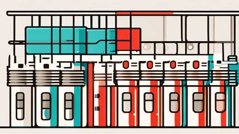 ¿Cuáles son las columnas de almacenamiento de energía en el gabinete?