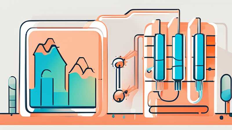 Cómo operar la apertura y cierre del almacenamiento de energía.