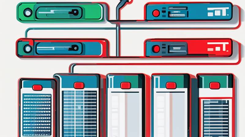 What do the blue, green and red colors of the energy storage control mean?