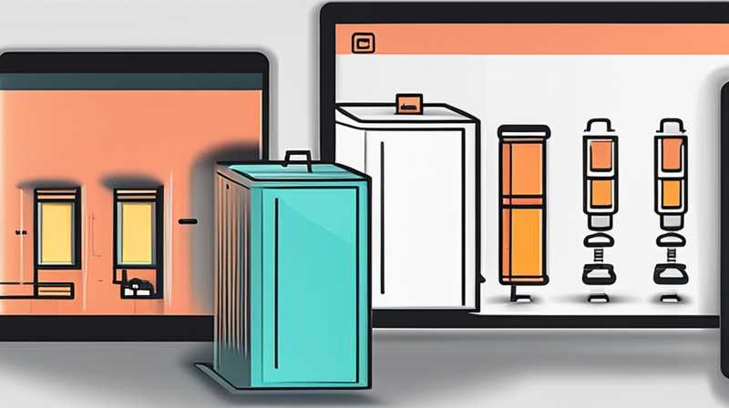 Diagrama de cómo instalar la caja de batería de la caja de almacenamiento de energía.